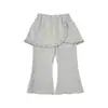 Wulibu YiProcesamiento PersonalizadoPantalones Casuales para Niñas Verano Pantalones Acampanados Retro Pantalones Suaves y Transpirables para Niños