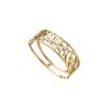 Pulseira de titânio popular francesa exagerada de venda internacional europeia e americana, personalidade feminina, moda, edição ampla, nicho 18K