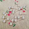 Pendientes lisos simples de plata de ley S990 pendientes de guisantes de plata de ley para parejas aguja de plata pequeño regalo