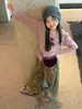 Otoño 2026 Niñas Cómodos y Elegantes Multicolores Dibujos Animados Tops Infantiles Modernos Lindos Animales Camisetas de Manga Larga