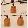 Colar com Pingente de Signo do Zodíaco em Sândalo Madeira DIY Corrente Versátil para Suéter Pingente Longo