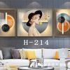 Pintura decorativa para sala de estar, pasillo, vertical, moderna, ligera, de lujo, simple, belleza, mural, sofá, fondo, pared, pasillo, pintura colgante