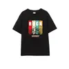 Camiseta de Hip-Hop para Niños Holgada Hip-Hop Impresión Libre Logo Institución de Educación de Baile Equipo de Danza Uniforme Rendimiento