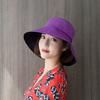 Sombrero de Mujer Estilo Coreano Sombrero de Pescador de Celebridad de Internet Sombrero de Cubeta Sombrero de Protección Solar de Estilo Japonés de Doble Cara de Ala Ancha para Sombra Sombrero de Moda de Verano para Mujer