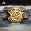 Caja de Madera de Año Nuevo con los Doce Signos del Zodíaco, Monedas de Lámina Dorada, Monedas Conmemorativas, Pequeños Regalos para Atraer Clientes a Bancos y Compañías de Seguros