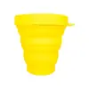 100ml ao ar livre enxaguante bucal portátil silicone dobrável copo retrátil resistente a gotas de grau alimentício impressão presente dobrar copo de beber
