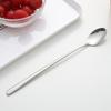 Dao Qi Acero Inoxidable 304 Cuchara Japonesa y Coreana Simple Mango Largo Cuchara para Mezclar Cuchara para Té con Leche Café Cuchara Larga Creativa para Hielo