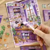 Yuezhen Wenchuang Jingjing Pegatinas Serie Recuerdos Cálidos de Ocio Pegatinas de Escena Estereoscópicas Miniatura 3D Descompresión Pegatinas Creativas