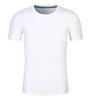 L-S17531 Camiseta Peinada para Mujer 2023 Nueva Base Manga Corta Cintura Top Casual Versátil Color Sólido Ajustada Camiseta