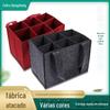 Bolsa Tote Transfronteiriça Amazon Nova com Múltiplos Compartimentos para Vinho Tinto XO, Bolsa Tote Fashionável para Presente de Ano Novo Chinês, Feltro com Logo Impresso