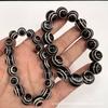 Pulsera de cuentas de ágata natural cielo cuentas redondas Ágata blanco y negro Pulsera Ojo de Cielo Hombres y mujeres pulsera hombres y mujeres