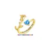 Anillo de Rosa Personalizado Elegante Europeo y Americano con 12 Piedras del Zodíaco 2026 Anillo Personalizado de Moda Versátil Estilo Lujo Ligero para el Temperamento de las Mujeres