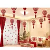 Linterna Colgante de Palabra Feliz Tridimensional Set de Decoración para Habitación de Boda Decoración de Techo para Sala de Estar Dormitorio Casa Nueva de Hombres