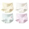 Ropa interior de algodón puro para niñas, algodón grado A, ropa interior para niñas mayores, calzoncillos tipo bóxer antibacterianos 10A, 100% algodón con entrepierna extendida