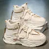 Zapatos de Hombre de Caña Alta Invierno 2025 Nuevos de Moda Nicho Original Deportivos Casuales Suela Gruesa Que Aumentan la Altura de Cuero Zapatillas de Padre
