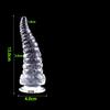 Polvo Anal Plug Tentáculo Fio Posterior Plug Anal Transparente Alternativa Alien Dildo Pull Bead Crisântemo sm Brinquedo Sexual