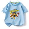 Ropa infantil de dibujos animados del equipo Wang Wang, una generación de niños, camiseta de manga corta de algodón, abrigo naranja, camiseta para bebé niño