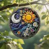 Nuevo producto transfronterizo de Amazon: decoración colgante acrílica estilo bohemio, disco acrílico colorido para decoración interior y exterior