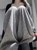 Pantalones Casuales de Arroz Pegajoso de Cintura Alta Nuevos de Verano para Mujer Tallas Grandes Sueltos Adelgazantes Suaves Pegajosos con Caída Lunares Rectos de Pierna Ancha