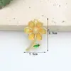 Brincos com Pingente de Florzinha Pequena em Gradiente Perolado Estilo Coreano Estilo Mori Frescos e Simples Acessórios para Cabelo Materiais para DIY