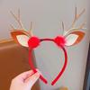 Nueva diadema navideña europea y americana con astas, joyería para adultos hecha a mano, bonita tocado para niños, artículos de venta al por mayor