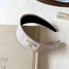 Diadema Coreana de Cuadros Dulces con Ala Ancha, Elegante Diadema Alta, Accesorio para el Cabello Casual de Estilo Perezoso para el Día a Día
