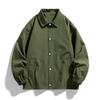 Otoño 2024 nueva tendencia casual chaqueta de solapa abotonada chaqueta popular para hombre una generación de pelo