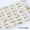 Strass Baguete com Base Prateada 7*21mm, Acessório Decorativo de Strass de Vidro K9 de Alta Qualidade, Cristal Dongzhou, Formato Oval Longo