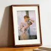 Porta-retrato retrô moldura vazia montagem moldura de foto imitação de madeira pendurar na parede 4k8k aquarela esboço infantil pintura a óleo quebra-cabeça papel a3a4