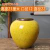 Adornos de decoración para el hogar Jingdezhen, conjunto de tres piezas de cerámica, jarrón de flores secas, nuevo jarrón de cerámica de estilo chino, flor de colza amarilla