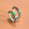 Nuevo anillo de apertura de calabaza de estilo chino para mujer, nuevo anillo de dedo elegante de alta gama con diseño de nicho ligero y de lujo de estilo chino.