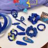 Accesorios para el cabello Klein Blue Celebridad de Internet 2021 Nuevo Otoño e Invierno Horquilla de alta gama Sense Diadema con horquilla de corazón para niña Accesorios para el cabello
