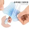 Protetor de Esqui Adesivo em Forma de Cabaça Gel Autoadesivo Acessório para Bota de Esqui Acolchoamento Macio Anti-Desgaste Absorvente de Choque Patch para Calcanhar