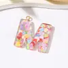 Llavero con Diseño de Corazón Brillante de Alta Gama, Accesorios DIY para Bolsos, Accesorios de Resina con Letras Inglesas (26), En Stock