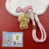 Chaveiro Personalizado com Logo de Empresa Ouro Puro 999 Corrente para Celular Gatinho Kt Loja Popular Presente Tráfego de Transmissão Ao Vivo