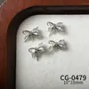 Decorações de Laço com Zircônia para Nail Art, Não Desbota, Unhas Wearable de Luxo Leve, DIY para Capinha de Celular, Laço com Zircônia que Preserva a Cor