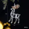 Decorações de Natal Transfronteiriças Nuchi Pingente de Cristal Acrílico Guirlanda de Floco de Neve Pequeno Pingente para Árvore de Natal