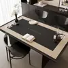 Mantel Individual, Mantel de Cuero de Lujo Ligero, Sin Lavado, Resistente al Aceite, Impermeable, Anti-Quemaduras, Resistente a Altas Temperaturas, Protector de Encimera de Mesa de Café