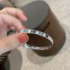 Pulseira de Trevo de Quatro Folhas em Kaleidoscópio para Mulheres, Prata Maciça, Design Simples de Nicho Estilo Ins, Versátil, Presente para Namorada