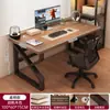 Mesa de Escritorio para Computadora de Escritorio Mesa de Oficina en Casa Escritorio de Estudio para Adultos Banco de Trabajo Rectangular Mesa con Núcleo de Madera Maciza para Dormitorio