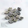 Cuentas de cerámica cocidas en horno de alta temperatura de Jingdezhen, varias formas de cuentas sueltas para accesorios de ropa, accesorios para pulseras de agujero recto, cuentas de cerámica