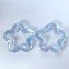 Cadena para teléfono móvil, pulsera, pendientes, horquilla, accesorios para el cabello, materiales de bricolaje, con forma de estrella hueca de cinco puntas, chapada en color transparente AB
