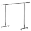 Cabide de Roupas de Aço Inoxidável de Chão Dobrável para Interior Casa Varanda Quarto Varal Retrátil para Secar Roupas e Colchas