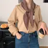 Bufanda Larga de Seda para Mujer 2025 Nueva Moda de Invierno Versátil Cálida Decorativa Bufanda de Cuello de Gama Alta Venta al por Mayor