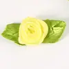 Fita de Cetim Colorida Mini Flor de Tecido Rosa Pequena Flores Tridimensionais Feitas à Mão Laços de Cabelo Presilhas Acessórios de Roupa Venda por Atacado