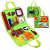 Fabricante Personalizado Amazon Quadro de Atividades de Feltro Brinquedo Educacional Infantil para Aprender Habilidades de Vestir Quadro de Atividades de Feltro