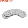 Hengge Filtro de Bloque Sinterizado de Metal en Polvo Sinterizado de Polvo Grueso Espesado de Alto Flujo Anti-Oxidación Micro Filtro de Titanio