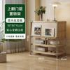 Gabinete de Revista abatible estilo tronco Gabinete lateral para sala de estar Estante de almacenamiento estilo japonés Librero Gabinete tipo cubo Almacenamiento para el hogar Gabinete de almacenamiento nórdico