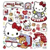 Cielo grande Hello Kitty tema pastoral retro pegatinas de arte de uñas en relieve estilo cuento de hadas DIY Guka pegatinas de decoración para iPad