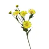 Decoración Simulada de Margarita Girasol de 6 Cabezas para Salón de Bodas Manzanilla Flores Artificiales Arreglo para Sala de Estar Crisantemo Silvestre Pequeño Decoración del Hogar